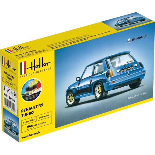 HEL-56150-Renault R5 Turbo 1/43 Heller + colle et peintures
