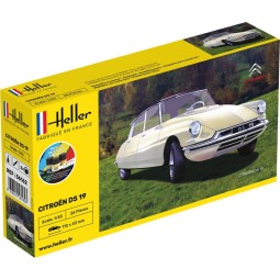 Citroen DS 19 1/43 Heller + colle et peintures Heller 56162 - 1