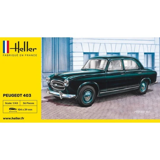 HEL-80161-Peugeot 403 1/43 Heller - HEL-80161