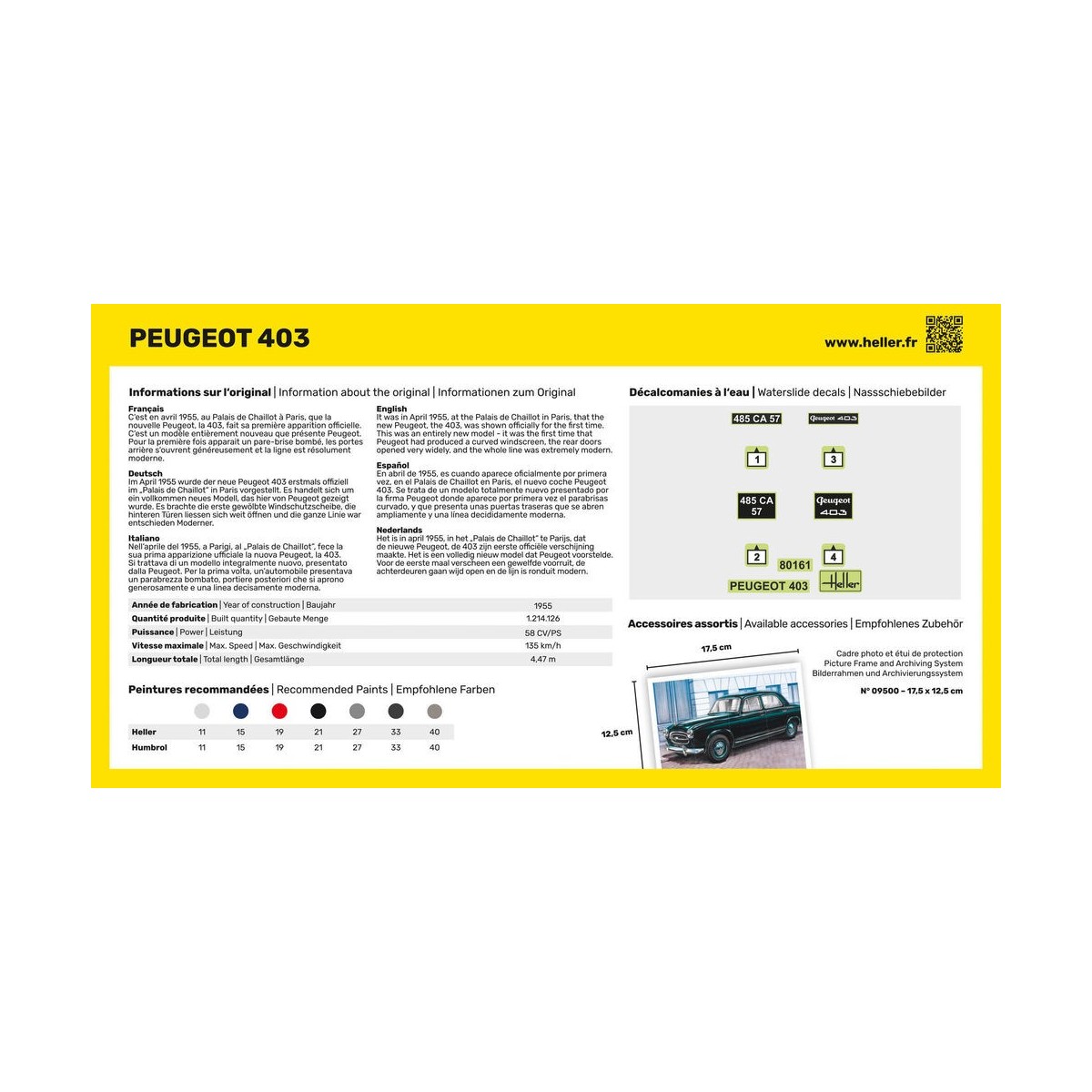Peugeot 403 1/43 Heller Heller 80161 - 3