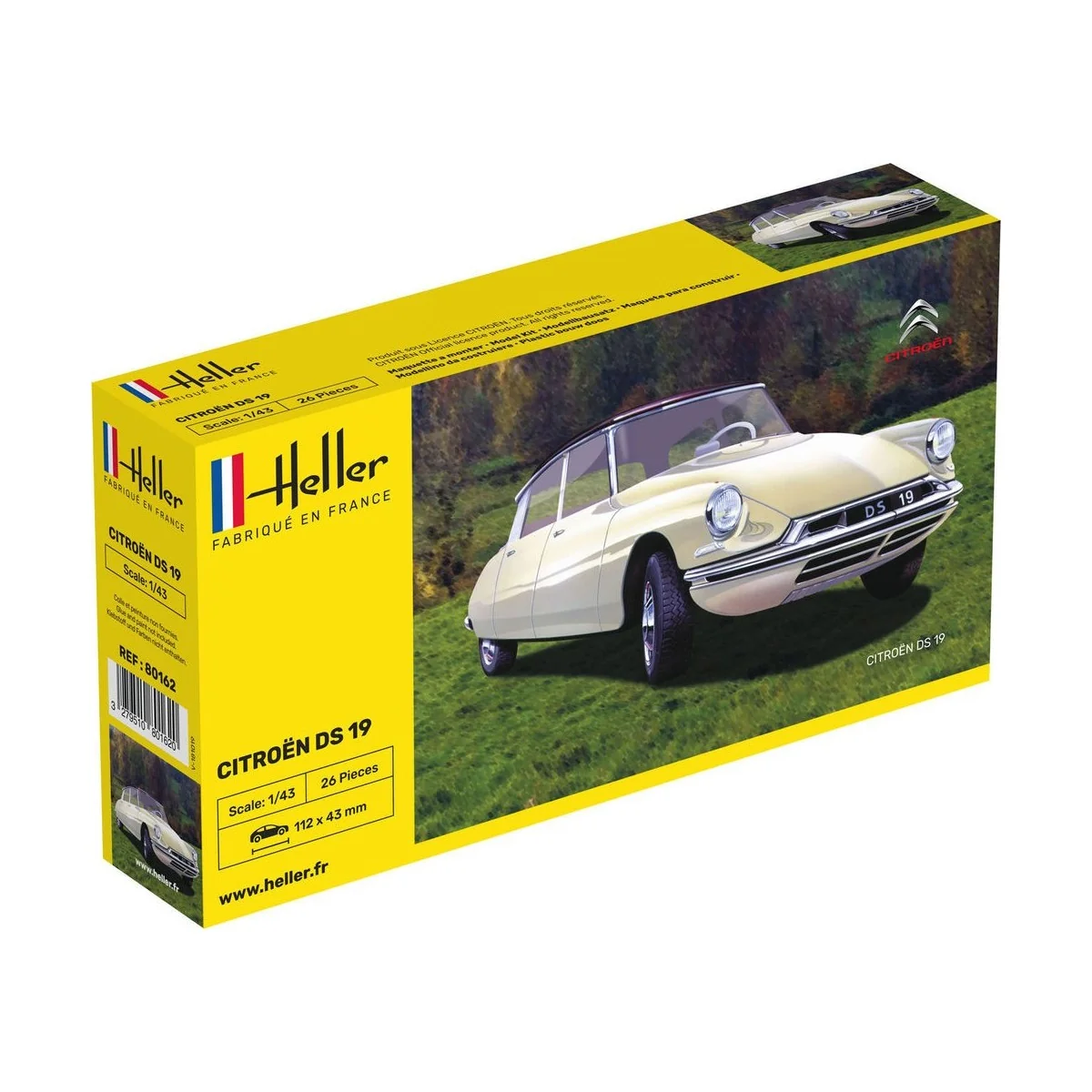 Citroen DS 19 1/43 Heller Heller 80162 - 1 Citroen DS 19 1/43 Heller Heller 80162 - 1
