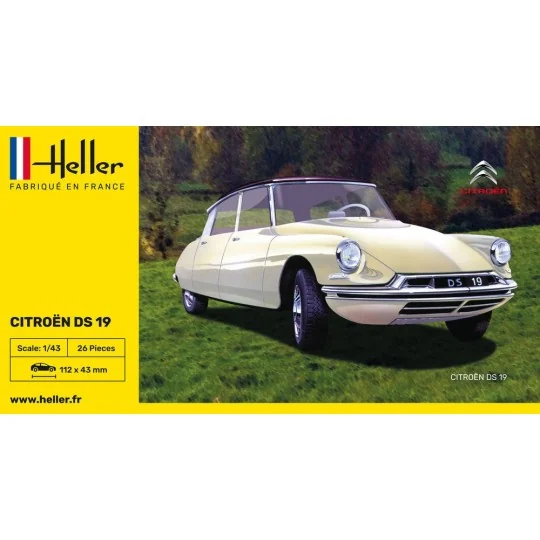 HEL-80162-Citroen DS 19 1/43 Heller - HEL-80162