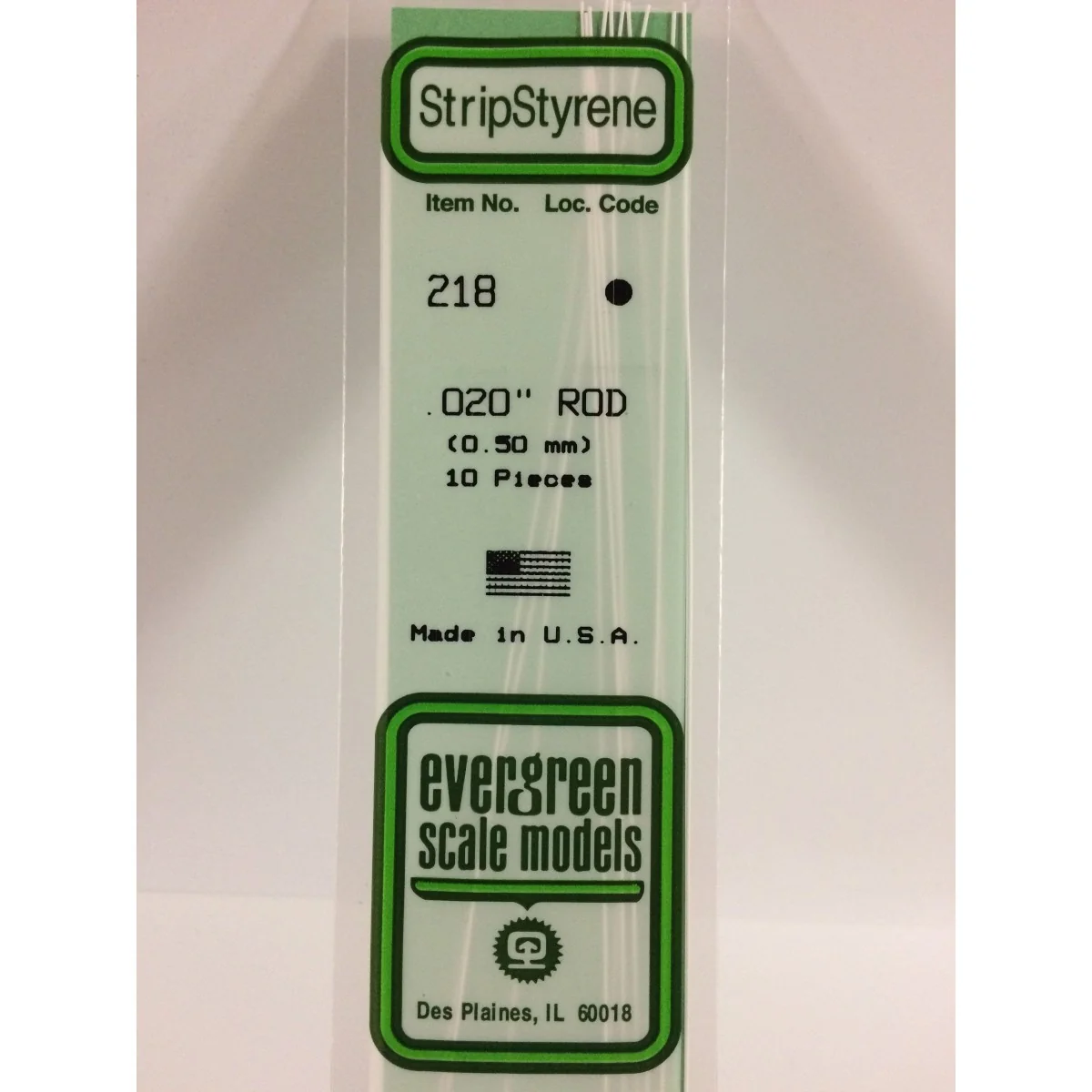 Round 0.5x350mm Ref: 218 - Evergreen - S1370218