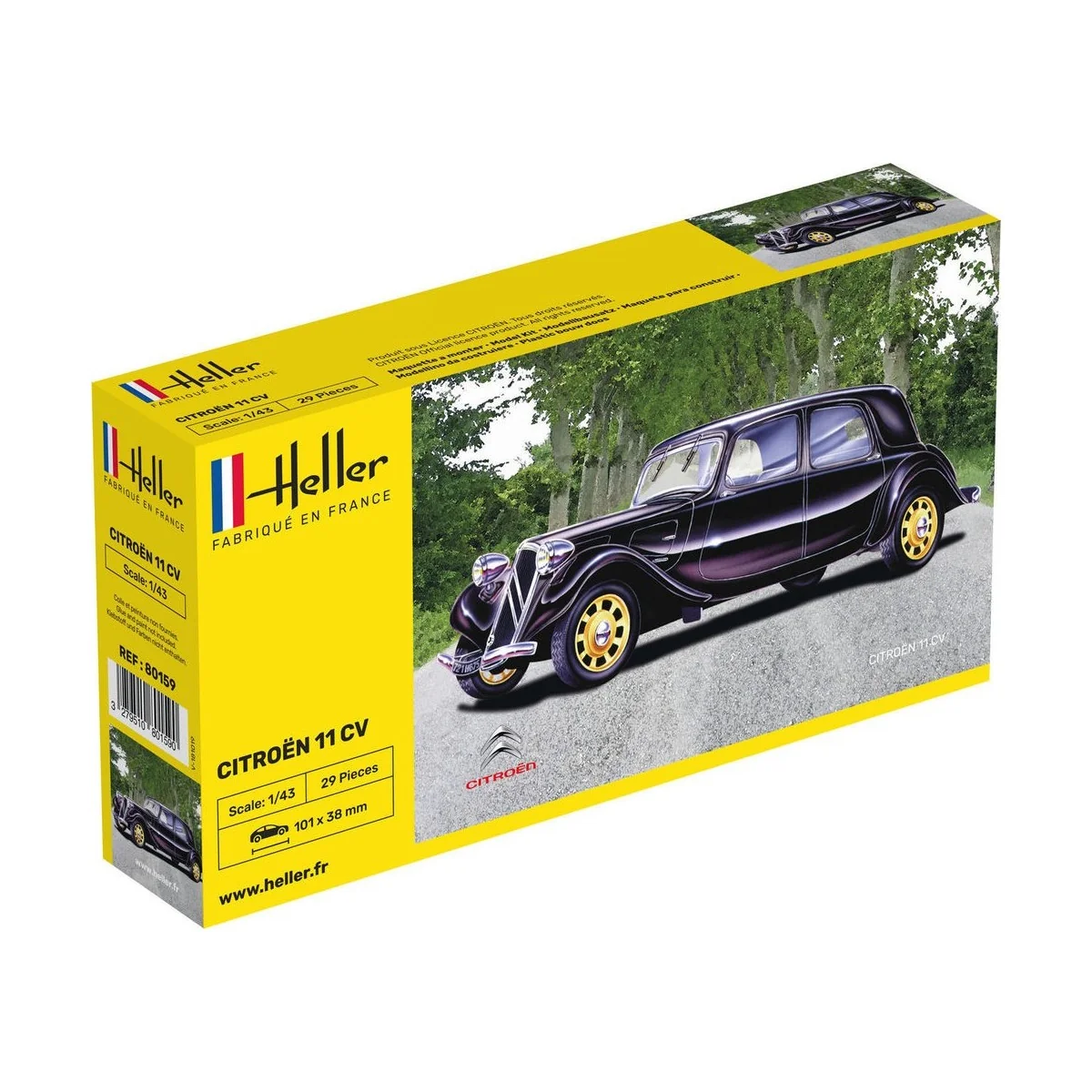 Citroen 11 CV 1/43 Heller Heller 80159 - 1 Citroen 11 CV 1/43 Heller Heller 80159 - 1