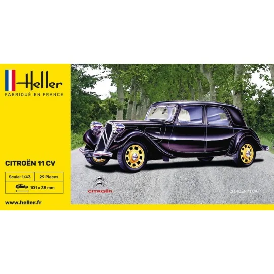 HEL-80159-Citroen 11 CV 1/43 Heller - HEL-80159