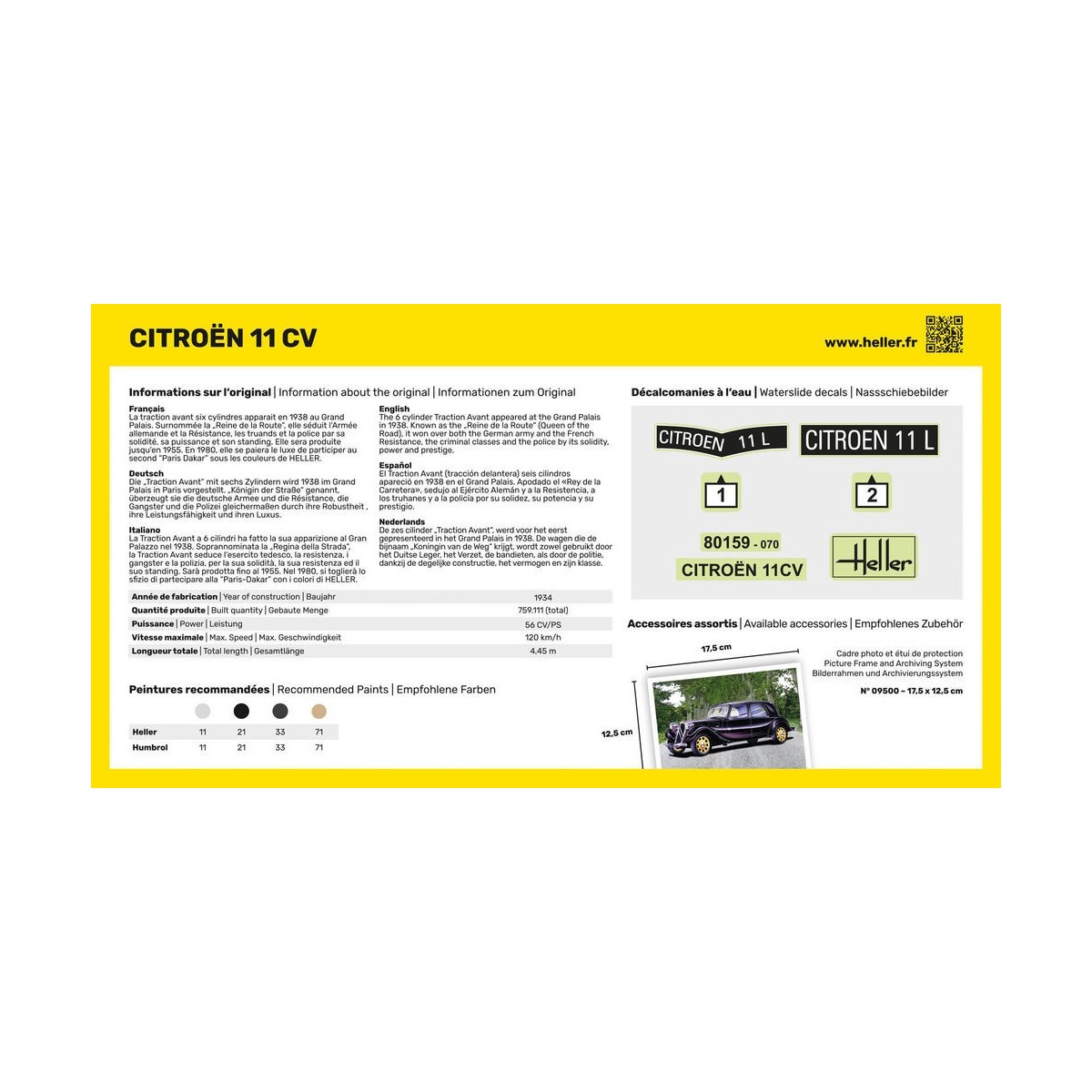 Citroen 11 CV 1/43 Heller Heller 80159 - 3