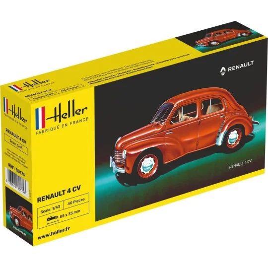 HEL-80174-Renault 4 CV 1/43 Heller - HEL-80174