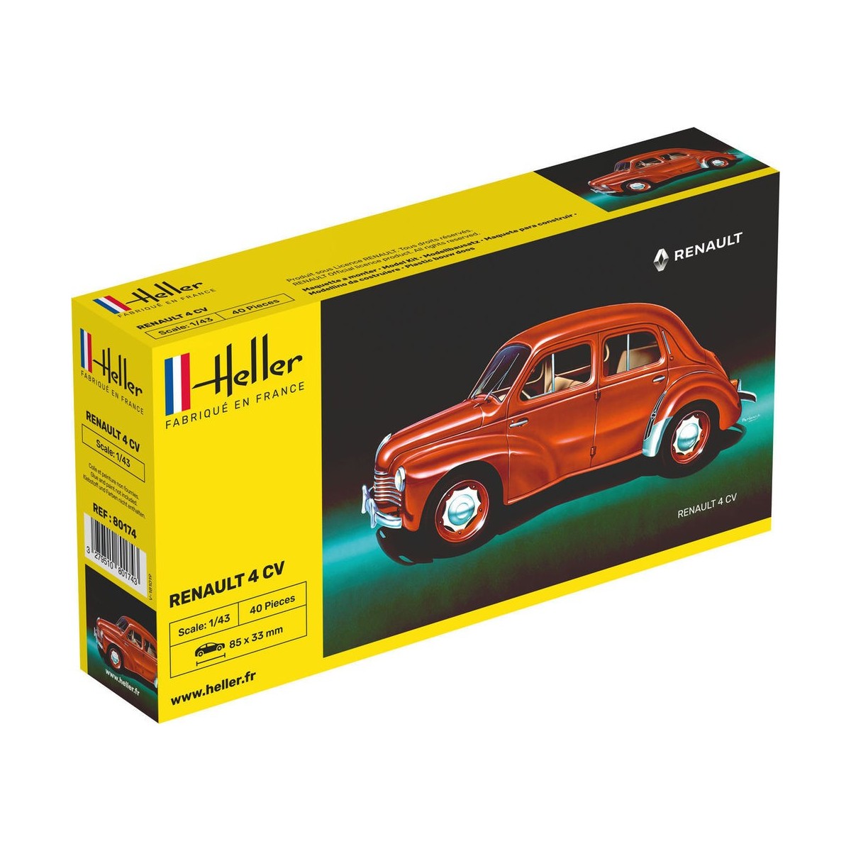 Renault 4 CV 1/43 Heller Heller 80174 - 1
