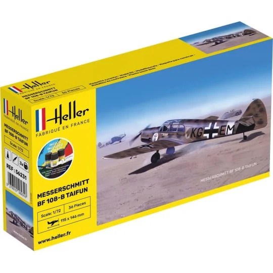 Messerschmitt Bf 108 B Taifun 1:72 Heller - glue and paints Heller 56231 - 1 HEL-56231-Messerschmitt Bf 108 B Taifun 1:72 Heller - glue and paints - HEL-56231