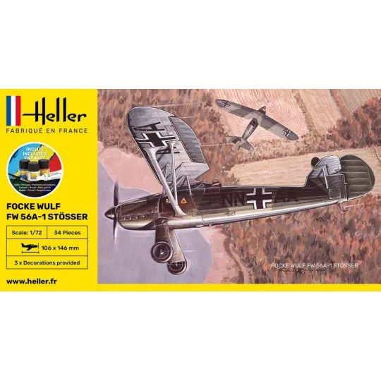 Focke Wulf Stosser 1:72 Heller - glue and paints Heller 56238 - 2 HEL-56238-Focke Wulf Stosser 1:72 Heller - glue and paints - HEL-56238
