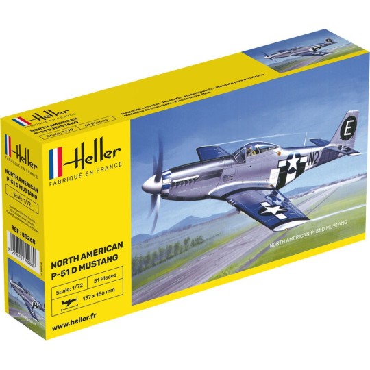 HEL-80268-P-51 Mustang 1:72 Heller