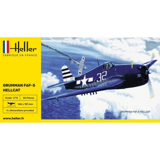 F6F Hellcat 1:72 Heller Heller HEL-80272 - 2 HEL-80272-F6F Hellcat 1:72 Heller - HEL-80272