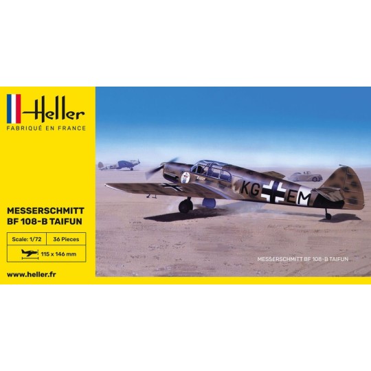 HEL-80231-Messerschmitt Bf 108 B Taifun 1/72 Heller