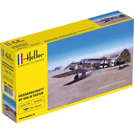 HEL-80231-Messerschmitt Bf 108 B Taifun 1:72 Heller - HEL-80231