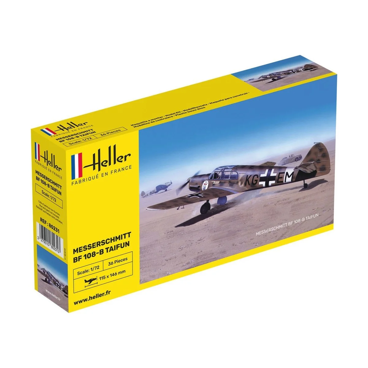 Messerschmitt Bf 108 B Taifun 1/72 Heller Heller 80231 - 1 Messerschmitt Bf 108 B Taifun 1/72 Heller Heller 80231 - 1