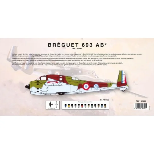 BREGUET 693/2 "Heller Museum" 1:72 Heller Heller 80392 - 3 HEL-80392-BREGUET 693/2 "Heller Museum" 1:72 Heller - HEL-80392