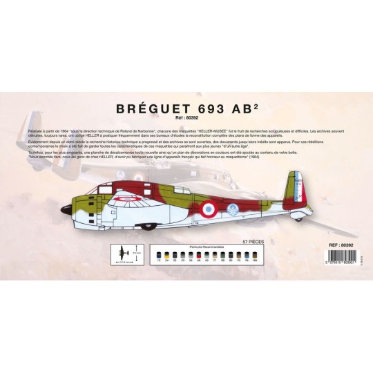 HEL-80392-BREGUET 693/2 "Heller Musée" 1/72 Heller