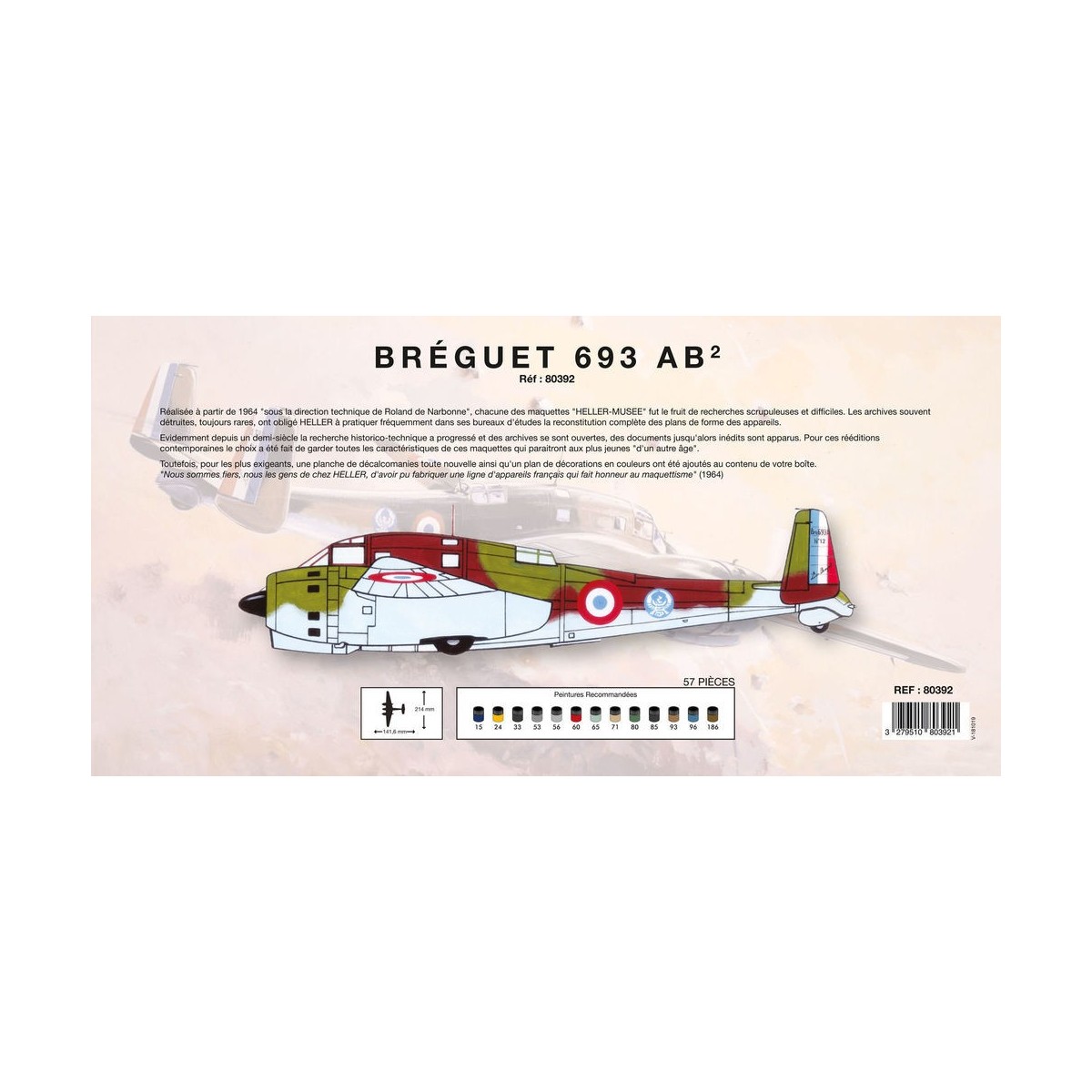 BREGUET 693/2 "Heller Museum" 1:72 Heller Heller 80392 - 3