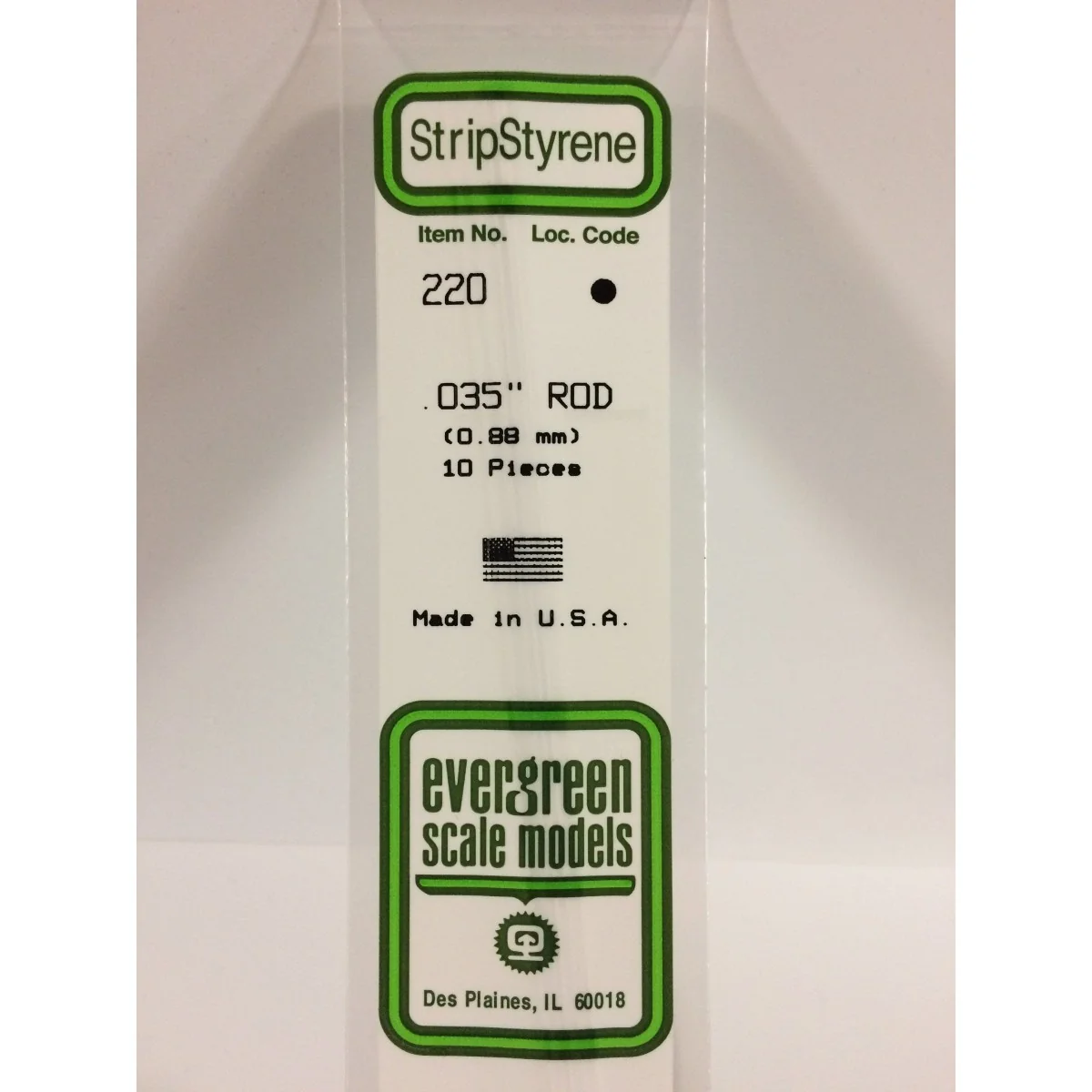 Round 0.88x350mm Ref: 220 - Evergreen - S1370220 - S1370220
