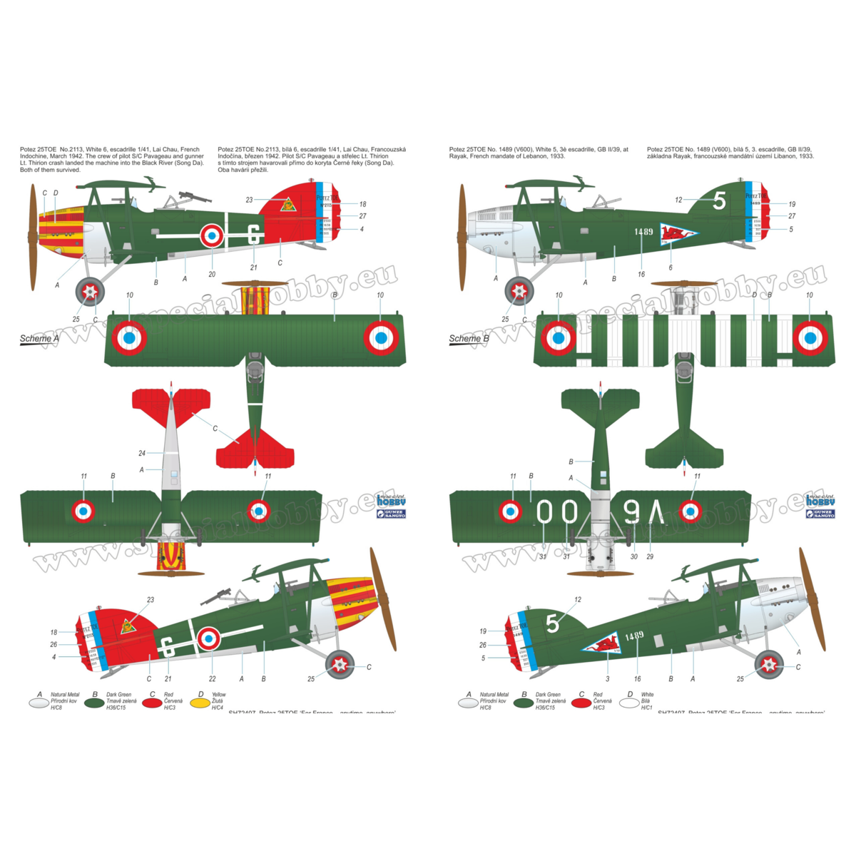 Potez 25TOE 1:72 Special Hobby SH72407 - 2 Potez 25TOE 1:72 Special Hobby SH72407 - 2