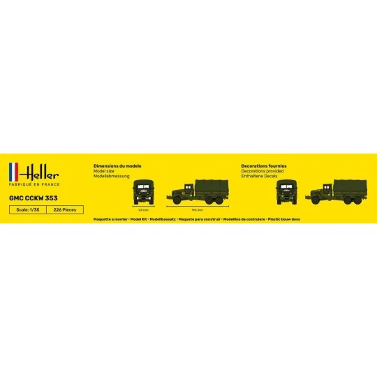 GMC US-Truck 1/35 Heller Truck - glue and paints Heller HEL-57121 - 4 HEL-57121-GMC US-Truck 1/35 Heller Truck - glue and paints - HEL-57121