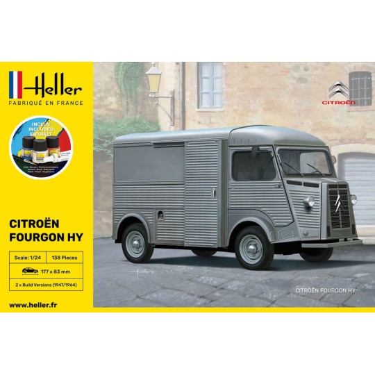 HEL-56768-Citroen Van Tube HY 1/24 Heller - glue and paints