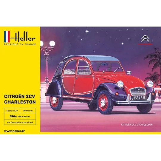 Citroen 2CV Charleston 1/24 Heller Heller 80766 - 2 HEL-80766-Citroen 2CV Charleston 1/24 Heller - HEL-80766