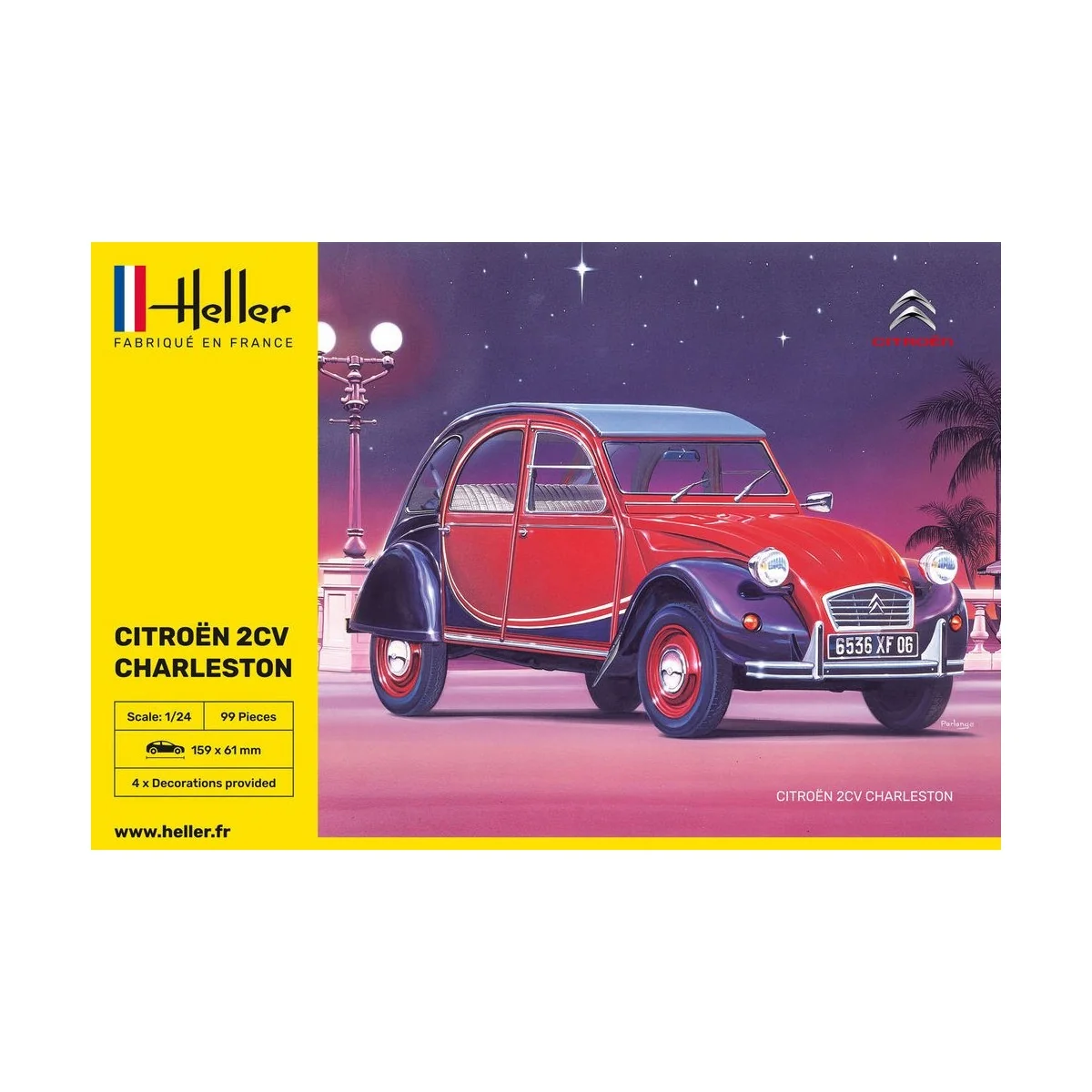 Citroen 2CV Charleston 1/24 Heller Heller 80766 - 2 Citroen 2CV Charleston 1/24 Heller Heller 80766 - 2