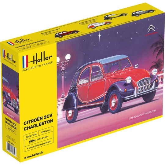 Citroen 2CV Charleston 1/24 Heller Heller 80766 - 1 HEL-80766-Citroen 2CV Charleston 1/24 Heller - HEL-80766