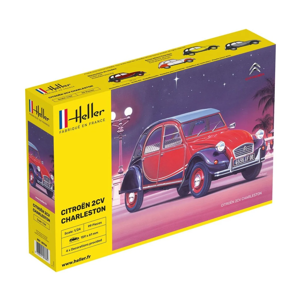 Citroen 2CV Charleston 1/24 Heller Heller 80766 - 1 Citroen 2CV Charleston 1/24 Heller Heller 80766 - 1