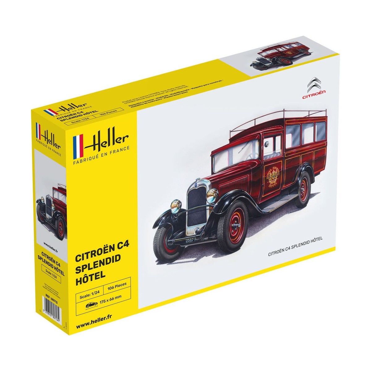 Citroen C4 Splendid Hotel 1/24 Heller Heller 80713 - 1 Citroen C4 Splendid Hotel 1/24 Heller Heller 80713 - 1