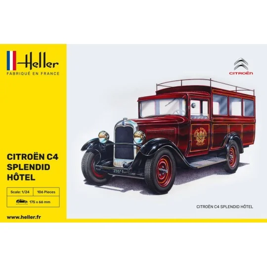 HEL-80713-Citroen C4 Splendid Hotel 1/24 Heller - HEL-80713