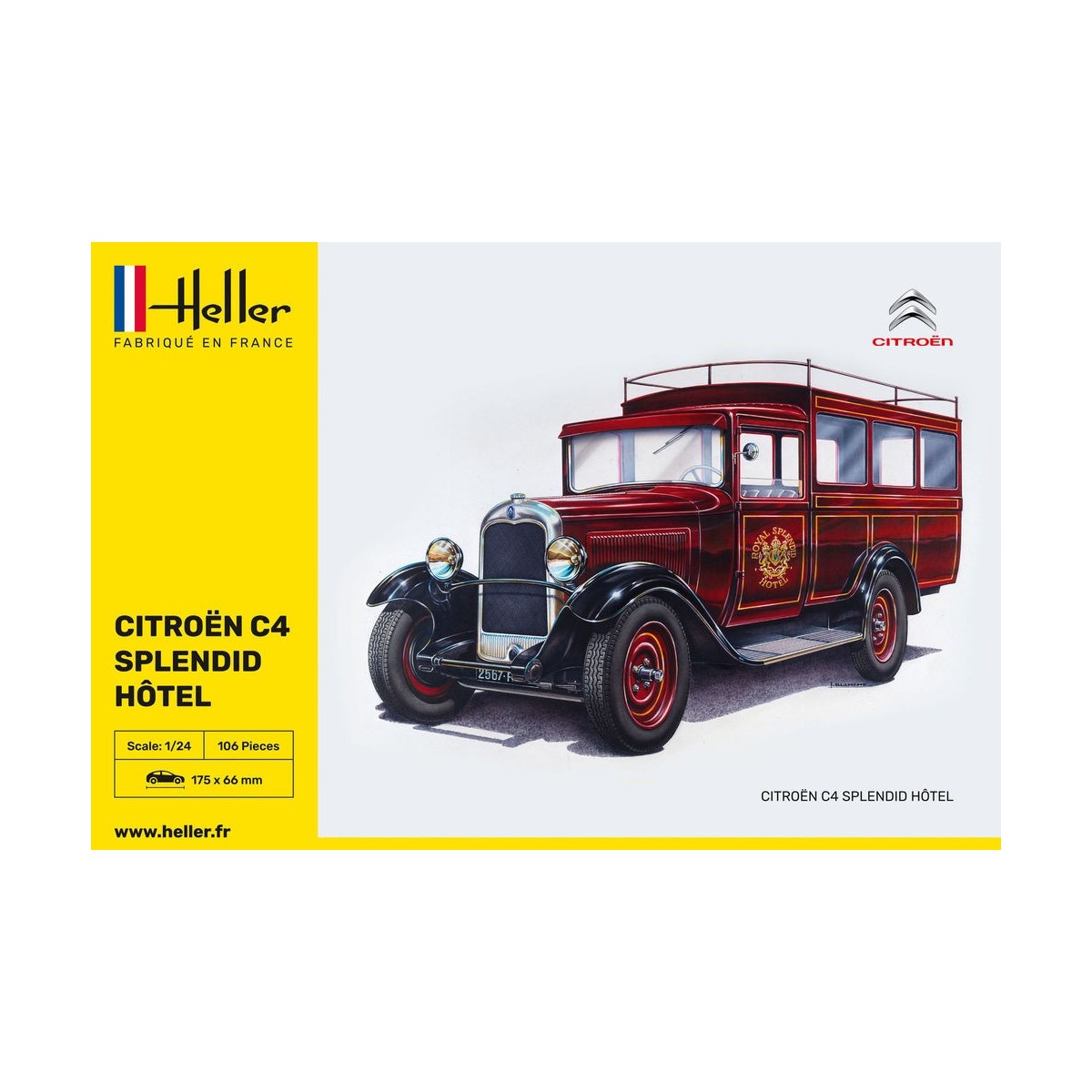 Citroen C4 Splendid Hotel 1/24 Heller Heller 80713 - 2 Citroen C4 Splendid Hotel 1/24 Heller Heller 80713 - 2