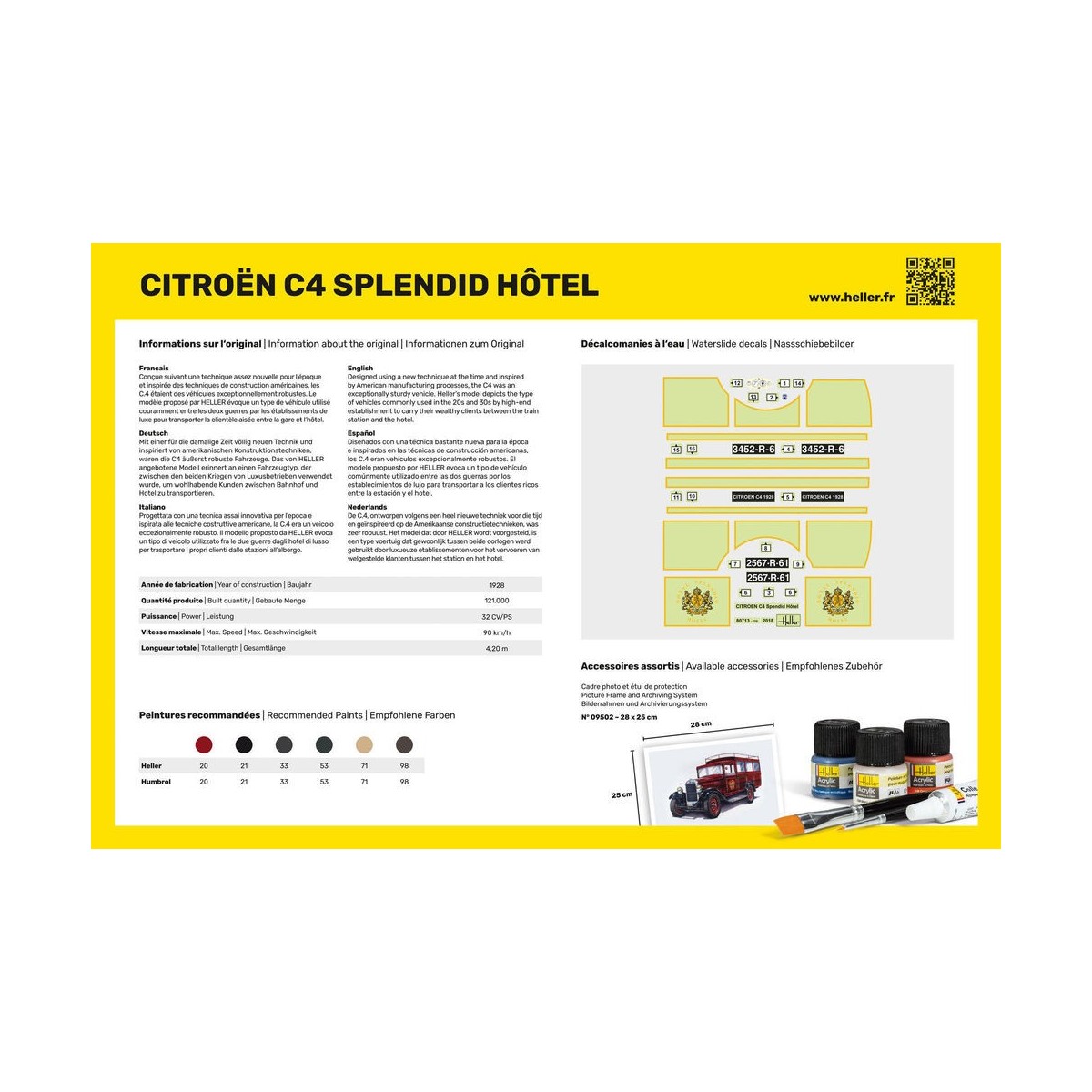 Citroen C4 Splendid Hotel 1/24 Heller Heller 80713 - 3