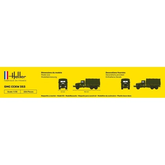 GMC TRUCK US-Truck 1/35 Heller Heller HEL-81121 - 4 HEL-81121-GMC TRUCK US-Truck 1/35 Heller - HEL-81121