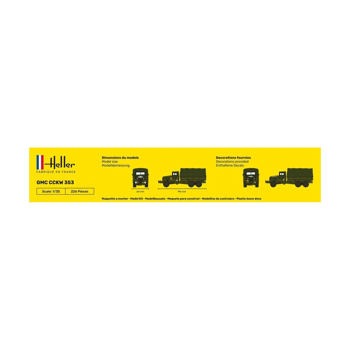 Camion GMC US-Truck 1/35 Heller Heller HEL-81121 - 4