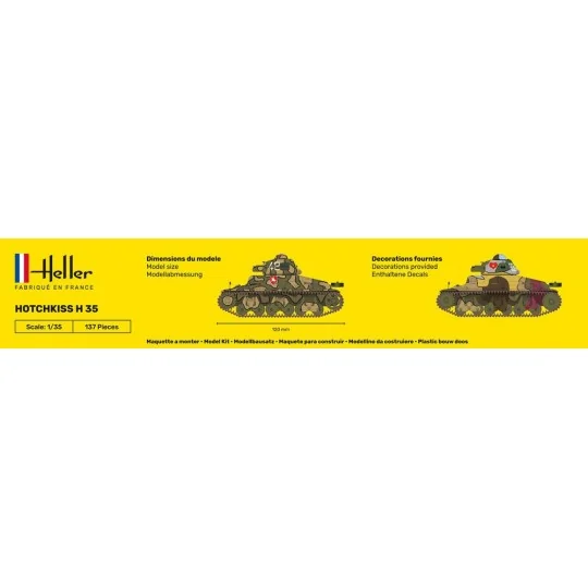 HEL-81132-Char HOTCHKISS 1/35 Heller - HEL-81132