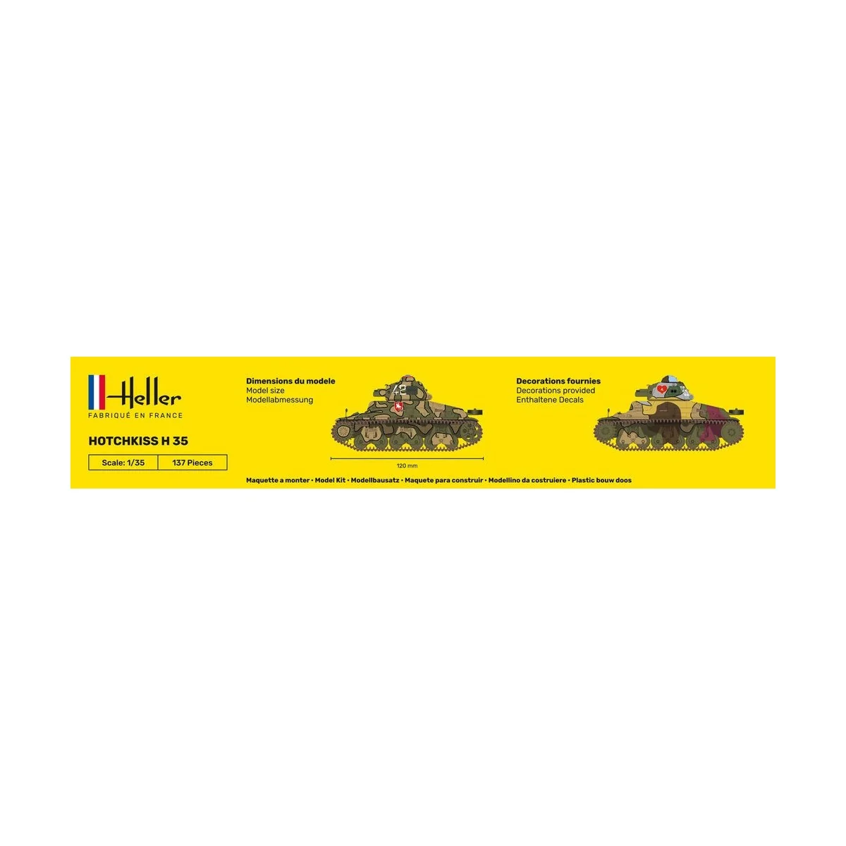 Char HOTCHKISS 1/35 Heller Heller 81132 - 4