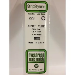Tube round 2.4x350mm Ref: 223 - Evergreen - S1370223