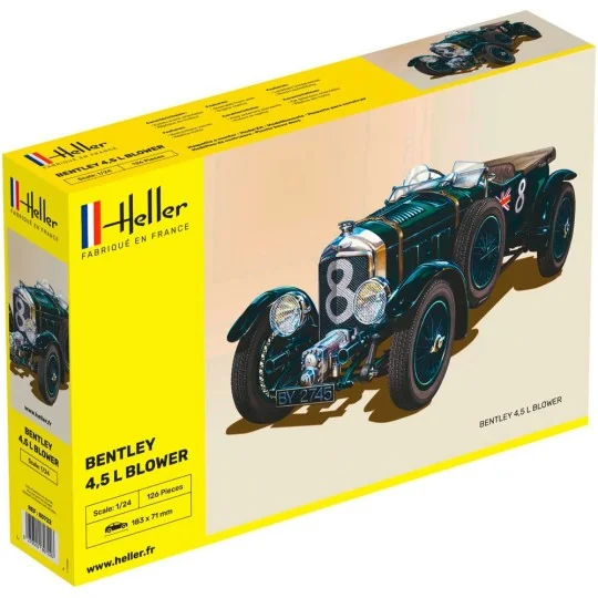Bentley 4.5L Blower 1/24 Heller Heller 80722 - 1 HEL-80722-Bentley 4.5L Blower 1/24 Heller - HEL-80722