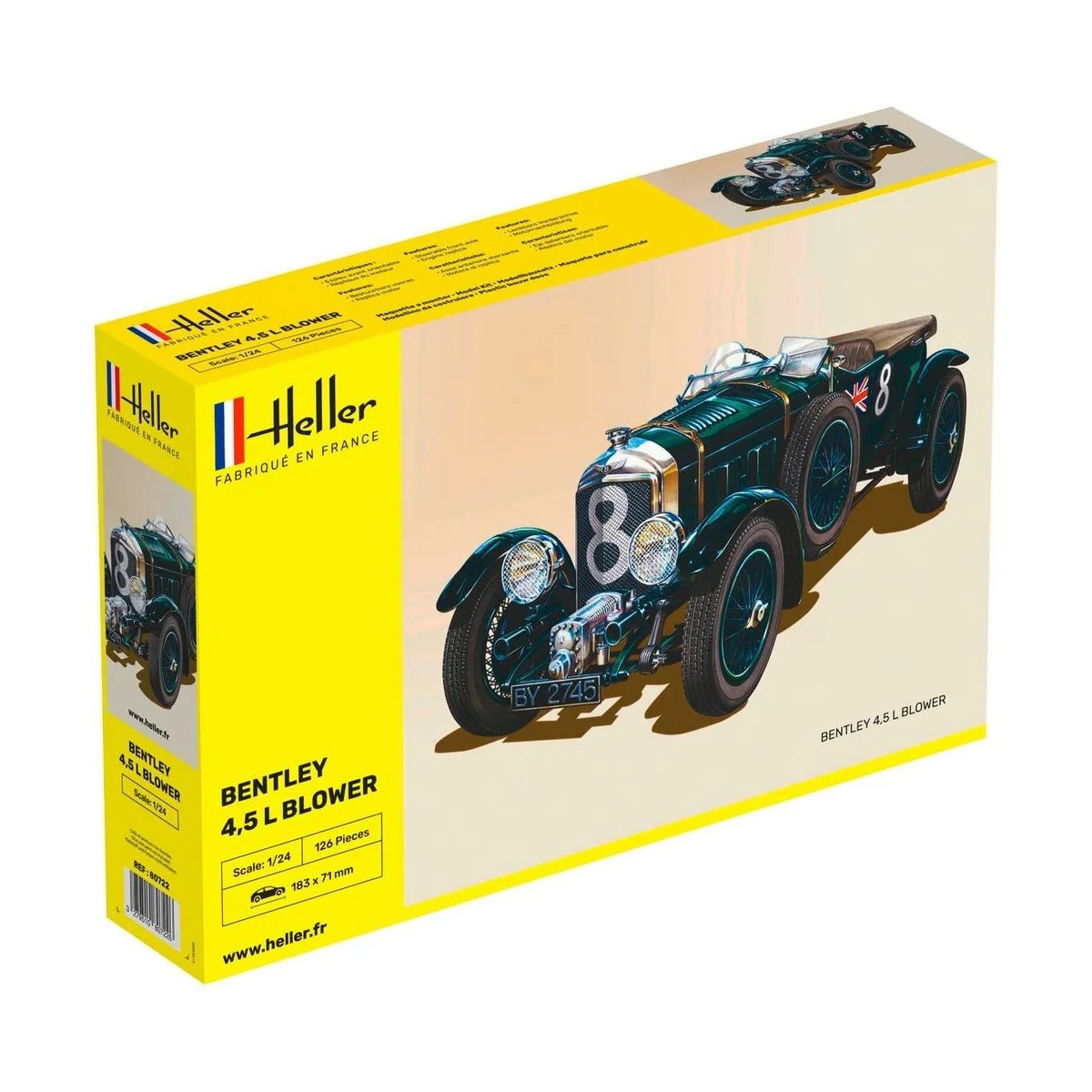 Bentley 4.5L Blower 1/24 Heller Heller 80722 - 1 Bentley 4.5L Blower 1/24 Heller Heller 80722 - 1