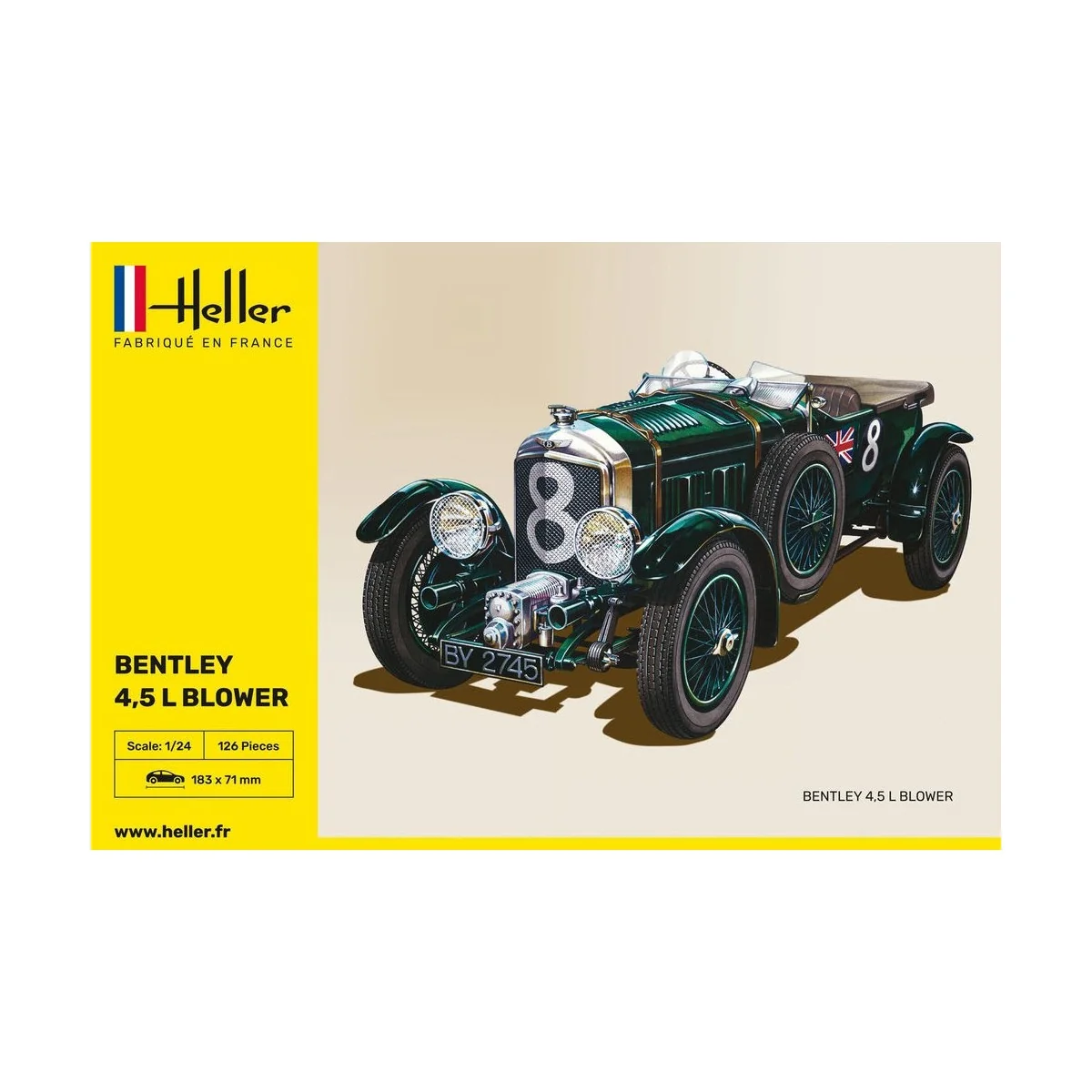Bentley 4.5L Blower 1/24 Heller Heller 80722 - 2 Bentley 4.5L Blower 1/24 Heller Heller 80722 - 2