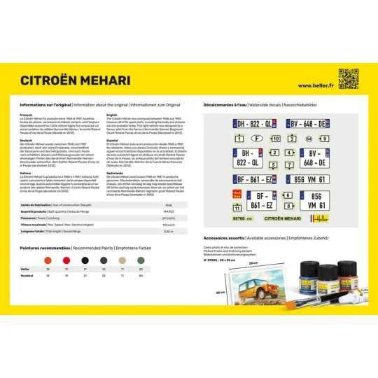HEL-80760-Citroën Mehari 1/24 Heller - HEL-80760