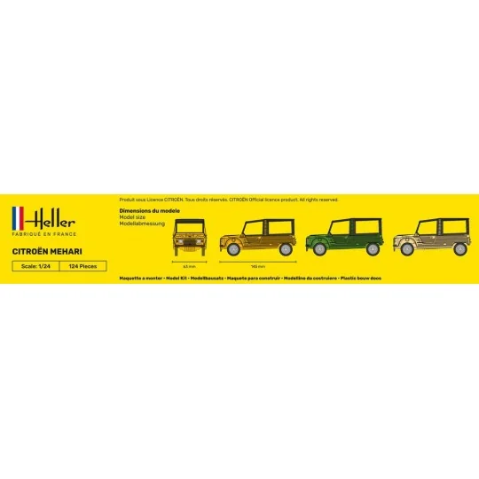 HEL-80760-Citroën Mehari 1/24 Heller - HEL-80760