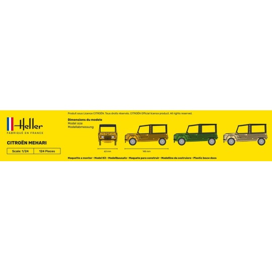 HEL-80760-Citroën Mehari 1/24 Heller