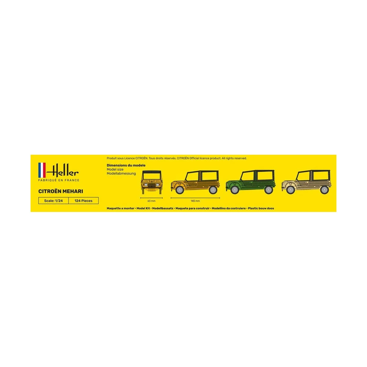 Citroën Mehari 1/24 Heller Heller HEL-80760 - 4 Citroën Mehari 1/24 Heller Heller HEL-80760 - 4