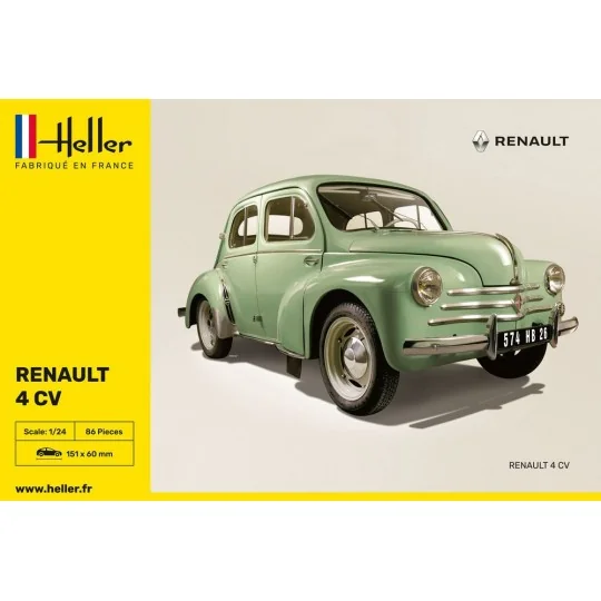 Renault 4 CV 1/24 Heller Heller HEL-80762 - 2 HEL-80762-Renault 4 CV 1/24 Heller - HEL-80762