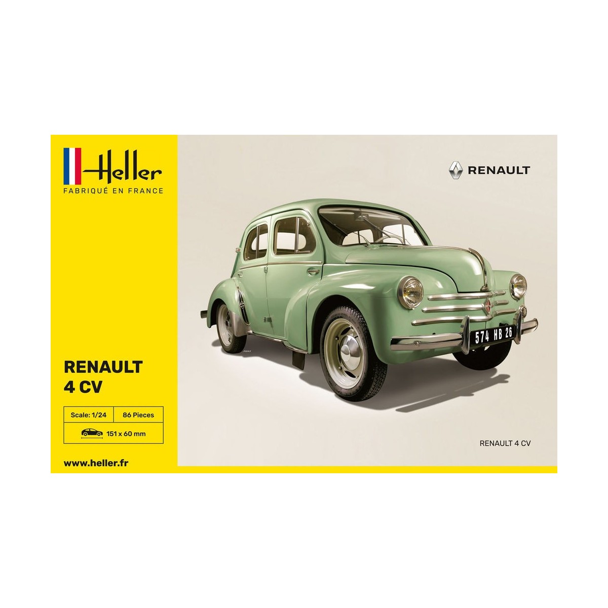 Renault 4 CV 1/24 Heller Heller HEL-80762 - 2 Renault 4 CV 1/24 Heller Heller HEL-80762 - 2