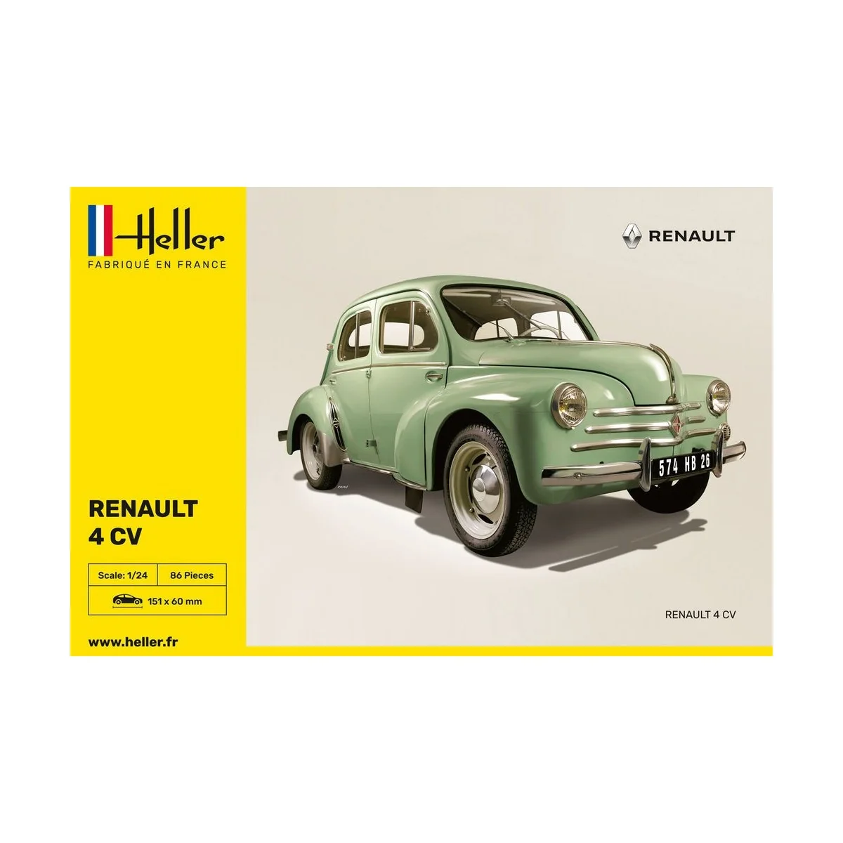 Renault 4 CV 1/24 Heller Heller HEL-80762 - 2 Renault 4 CV 1/24 Heller Heller HEL-80762 - 2