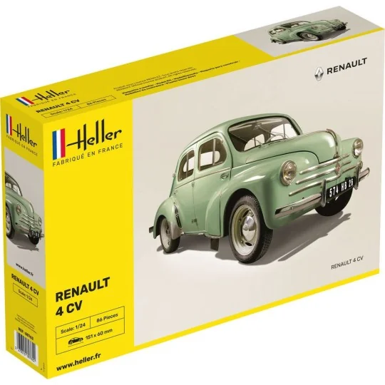 Renault 4 CV 1/24 Heller Heller HEL-80762 - 1 HEL-80762-Renault 4 CV 1/24 Heller - HEL-80762